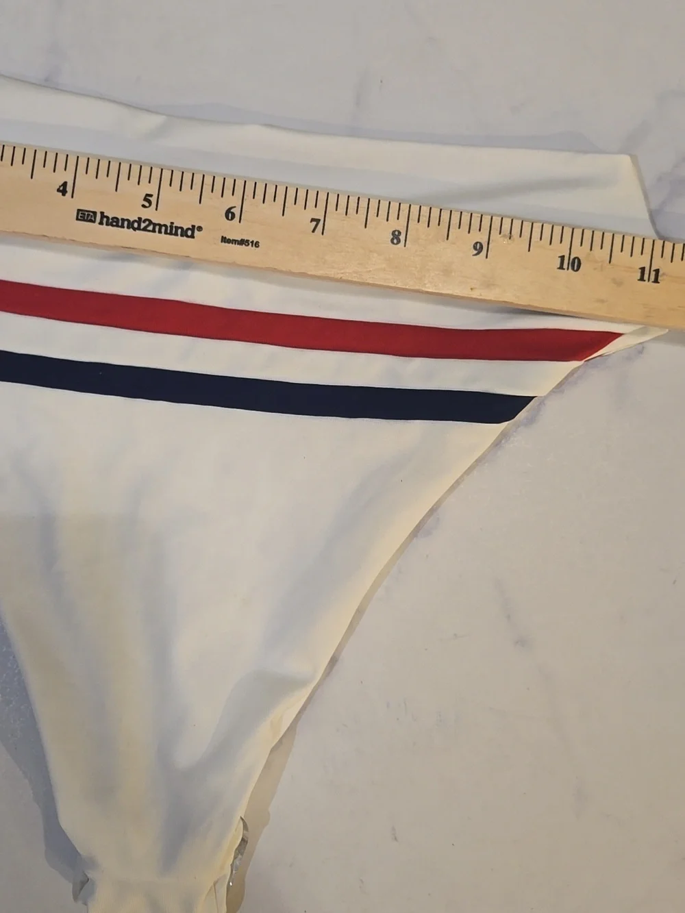 L*Space Wilson Bitsy Cut High Waist Cheeky Bikini Bottoms Cream XS New